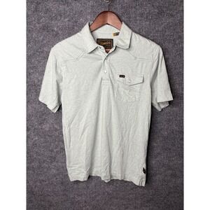 Howler Brothers Ranchero Polo Shirt Mens Small Mint Green Western Snap Cotton